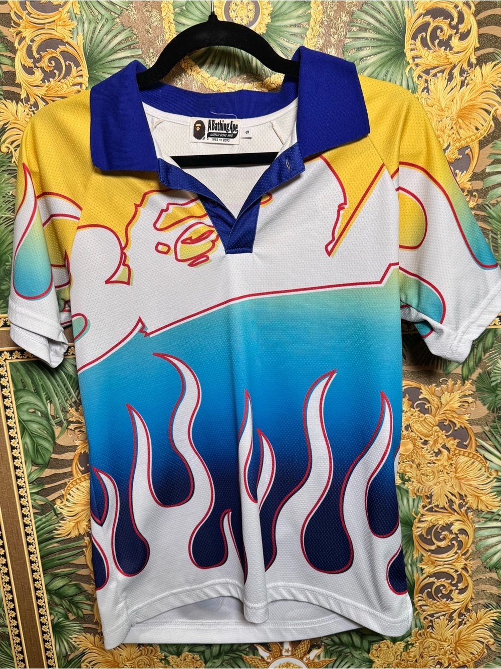 Bape Flame Polo